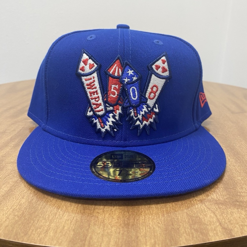 New Era Worcester Red Sox MiLB Royal Wepa W Contender 59Fifty Fitted Hat 7 5/8